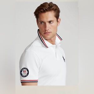 Polo Ralph Lauren White Polo Olympic 2020 Shirt